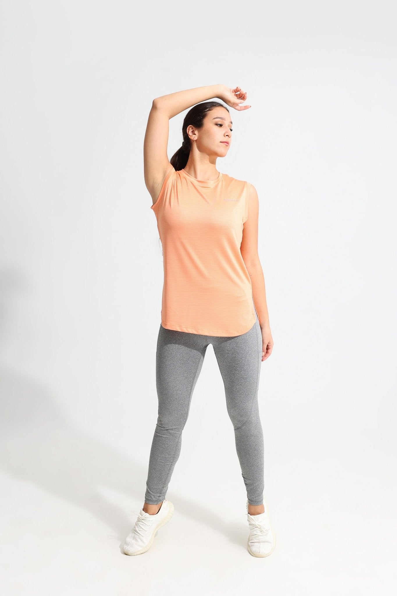 Peach Pink LiteRun Sleeveless Tee - Sigma Fit