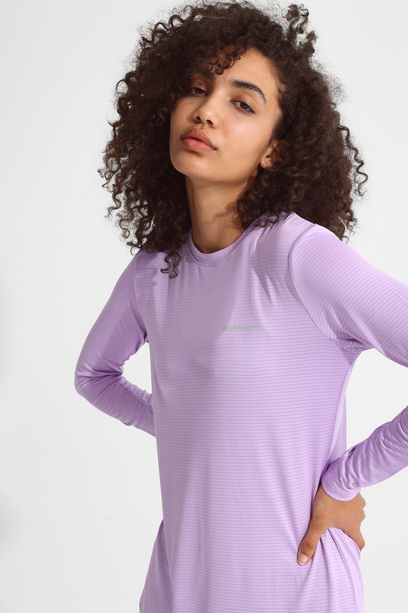 Purple Rose Basic Women Long Sleeve - Sigma Fit