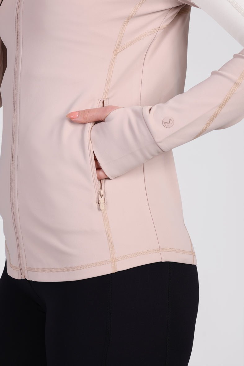 Quick Zip Jacket Beige - Sigma Fit