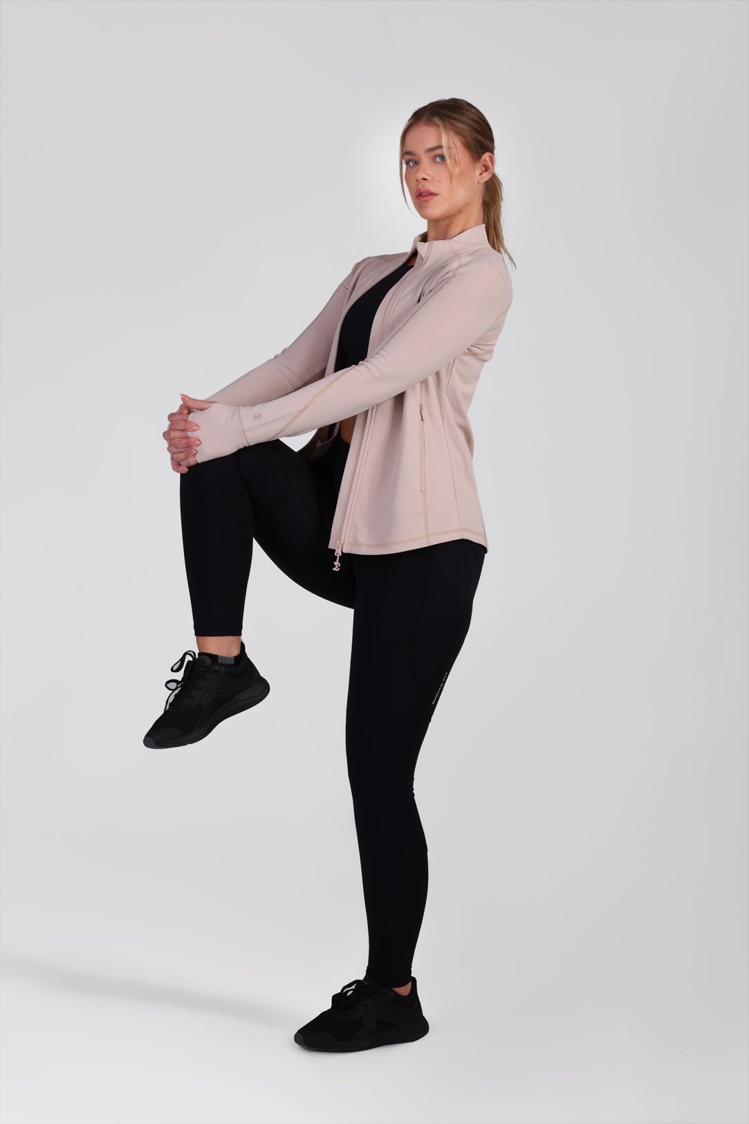 Quick Zip Jacket Beige - Sigma Fit