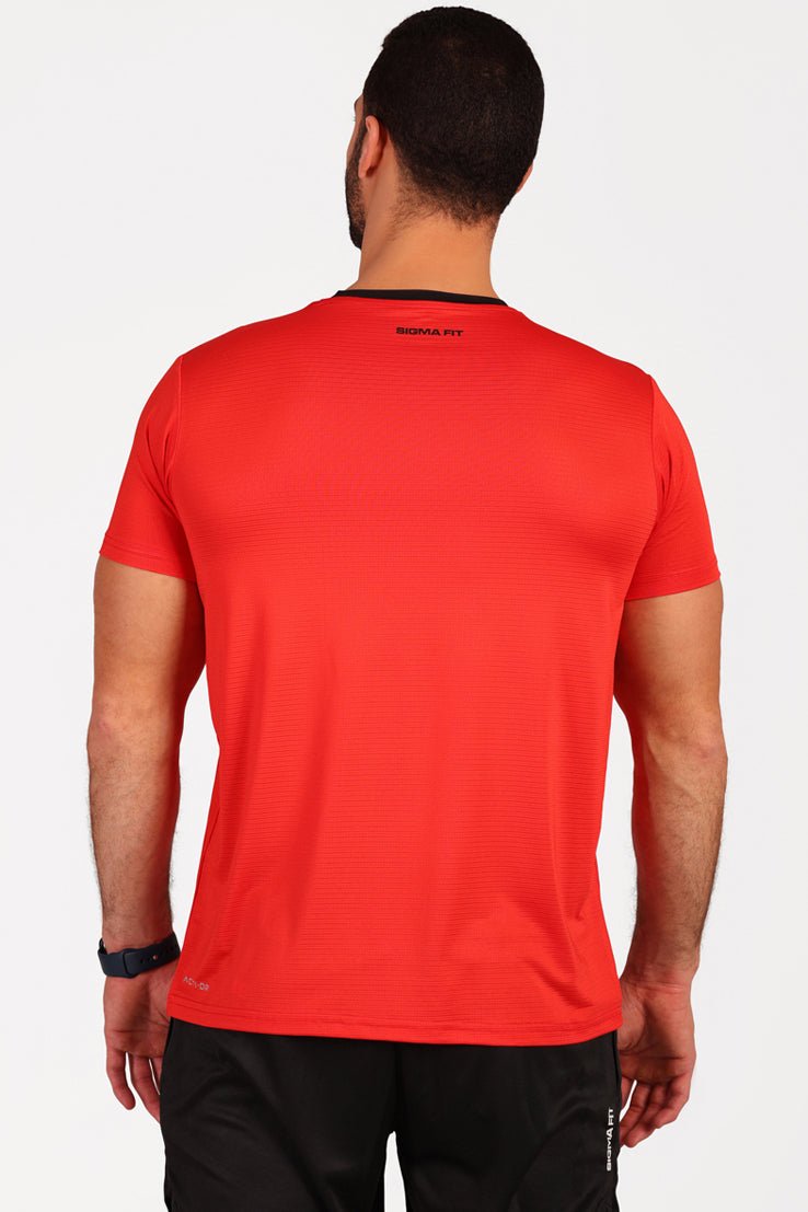 Racket Sports Tee Red - Sigma Fit