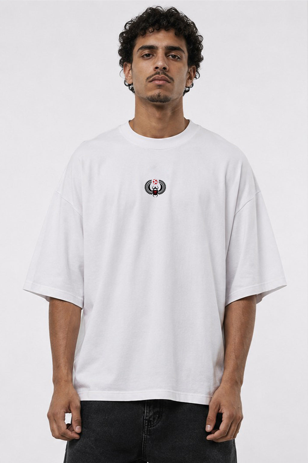 Shanah Egypt Fan Oversized T-Shirt - White - Sigma Fit