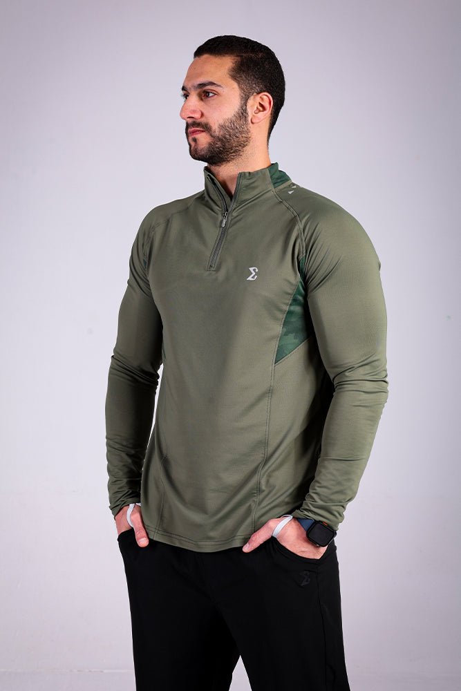 Space Quarter Zipper Army - Sigma Fit