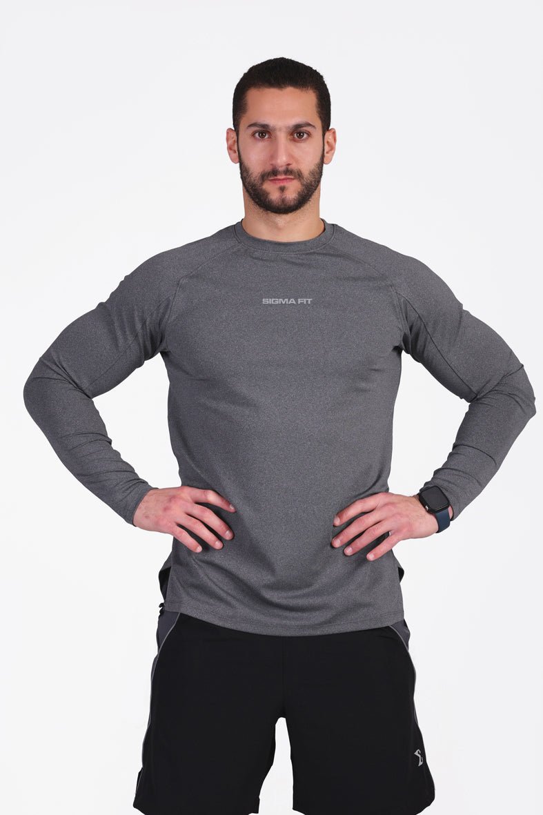 Warm Lock Tee Light Heather Gray - Sigma Fit