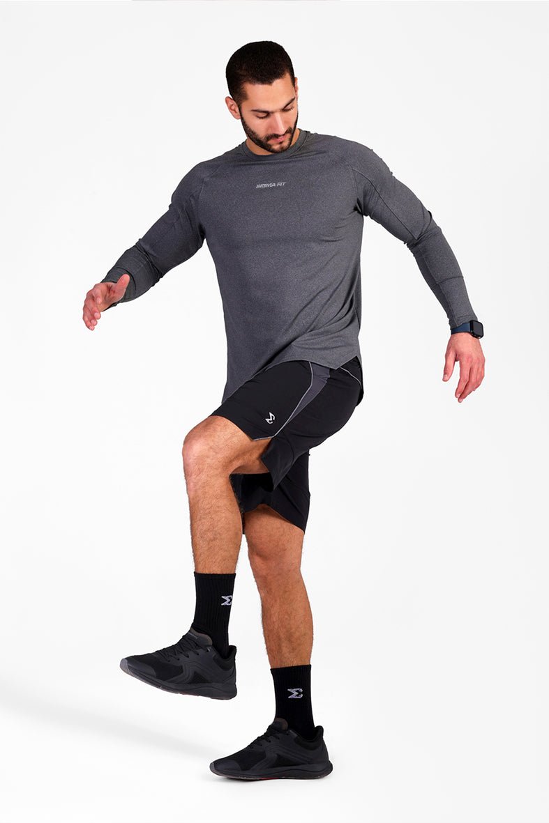 Warm Lock Tee Light Heather Gray - Sigma Fit