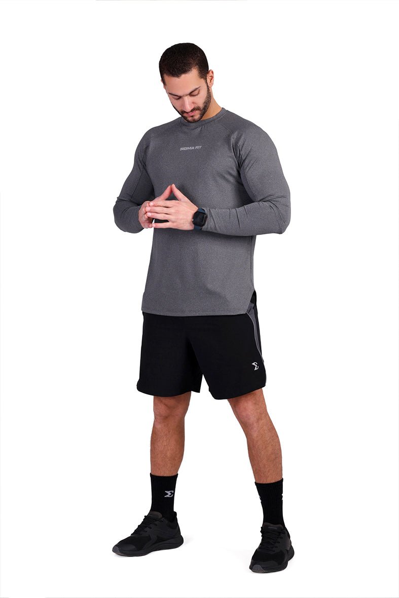 Warm Lock Tee Light Heather Gray - Sigma Fit