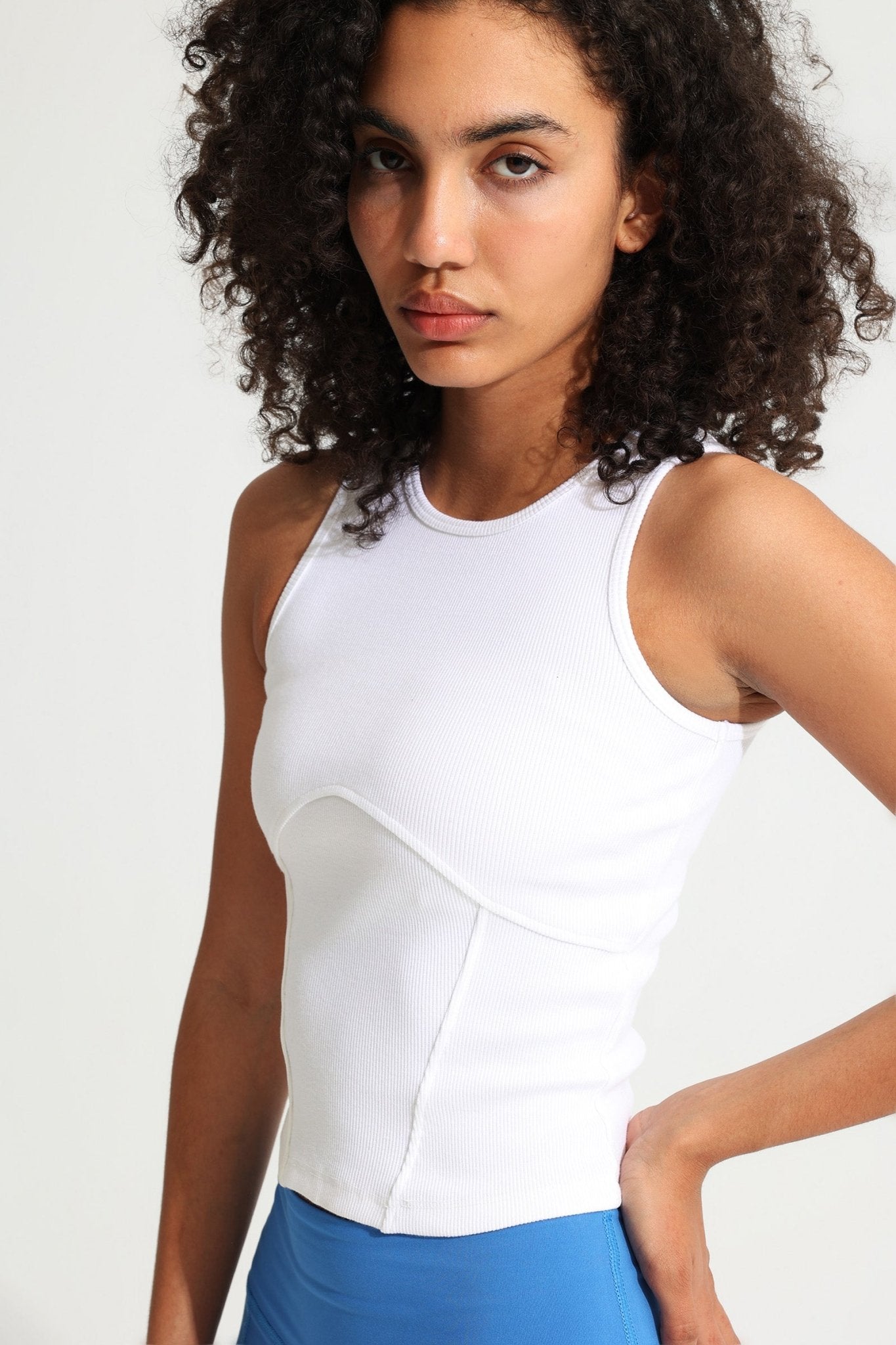 White Coretank Tank Top - Sigma Fit