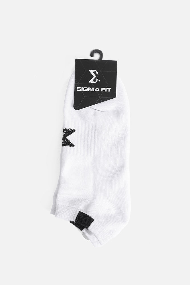 White Sigma Ankle Socks - Sigma Fit