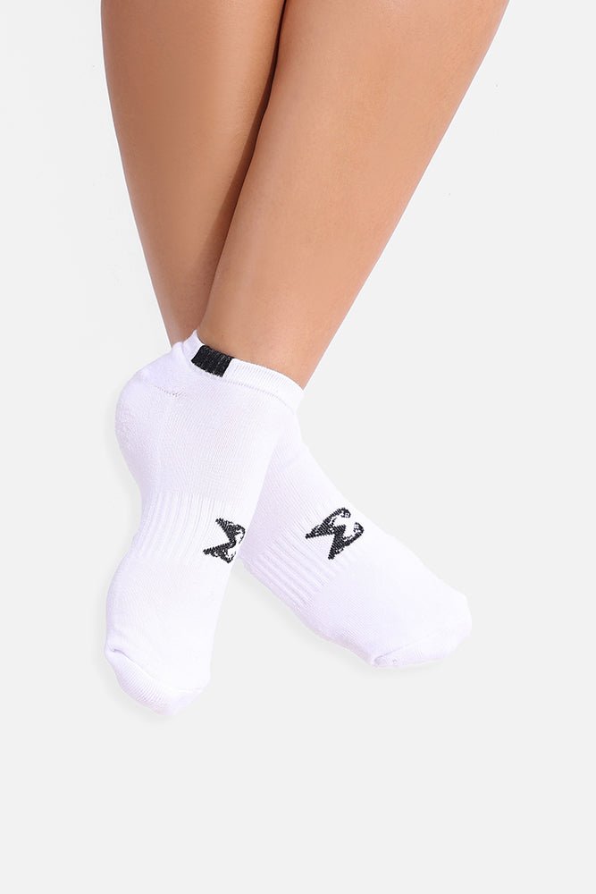 White Sigma Ankle Socks - Sigma Fit