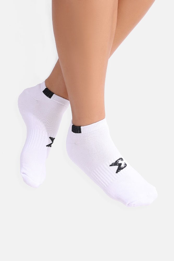 White Sigma Ankle Socks - Sigma Fit