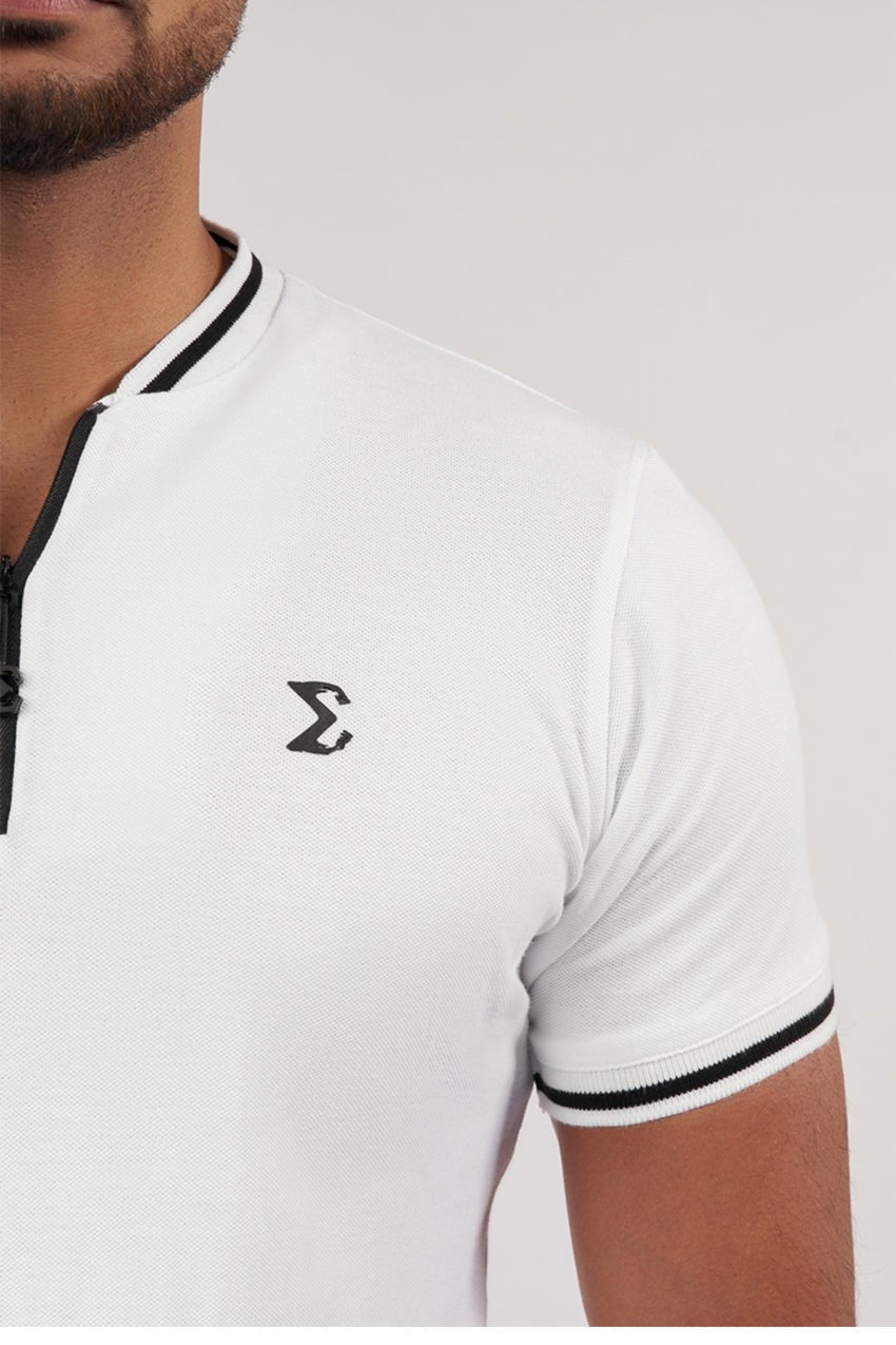 White Z Polo T-shirt - Sigma Fit