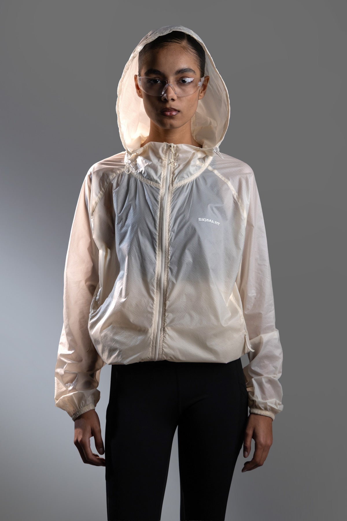 Windbreaker Jacket Off White - Sigma Fit