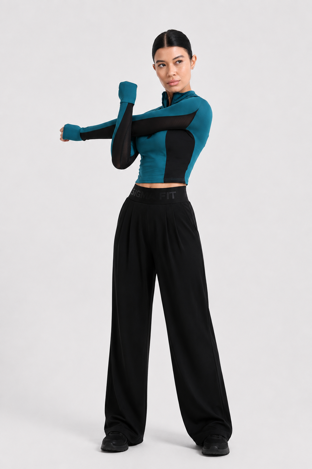 Black In Style Pants - Front - Sigma Fit