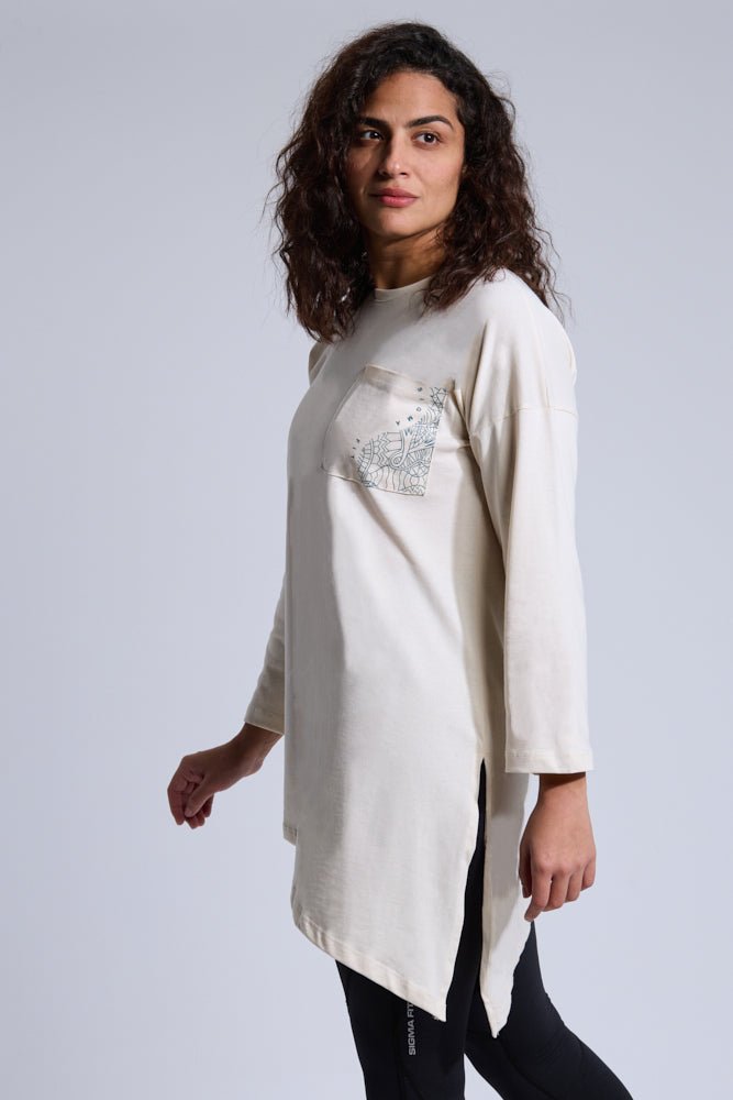 Arctic Wolf Abstract Oversized LS Tee - Sigma Fit