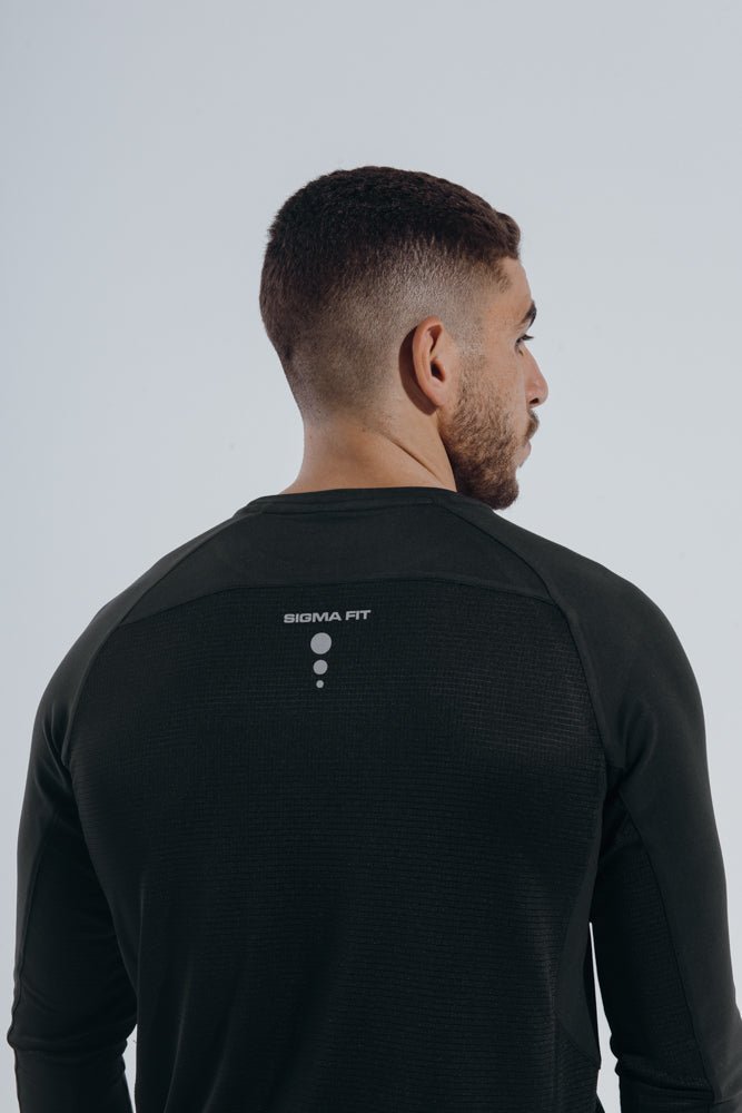 Black Balancer Long Sleeve - Sigma Fit