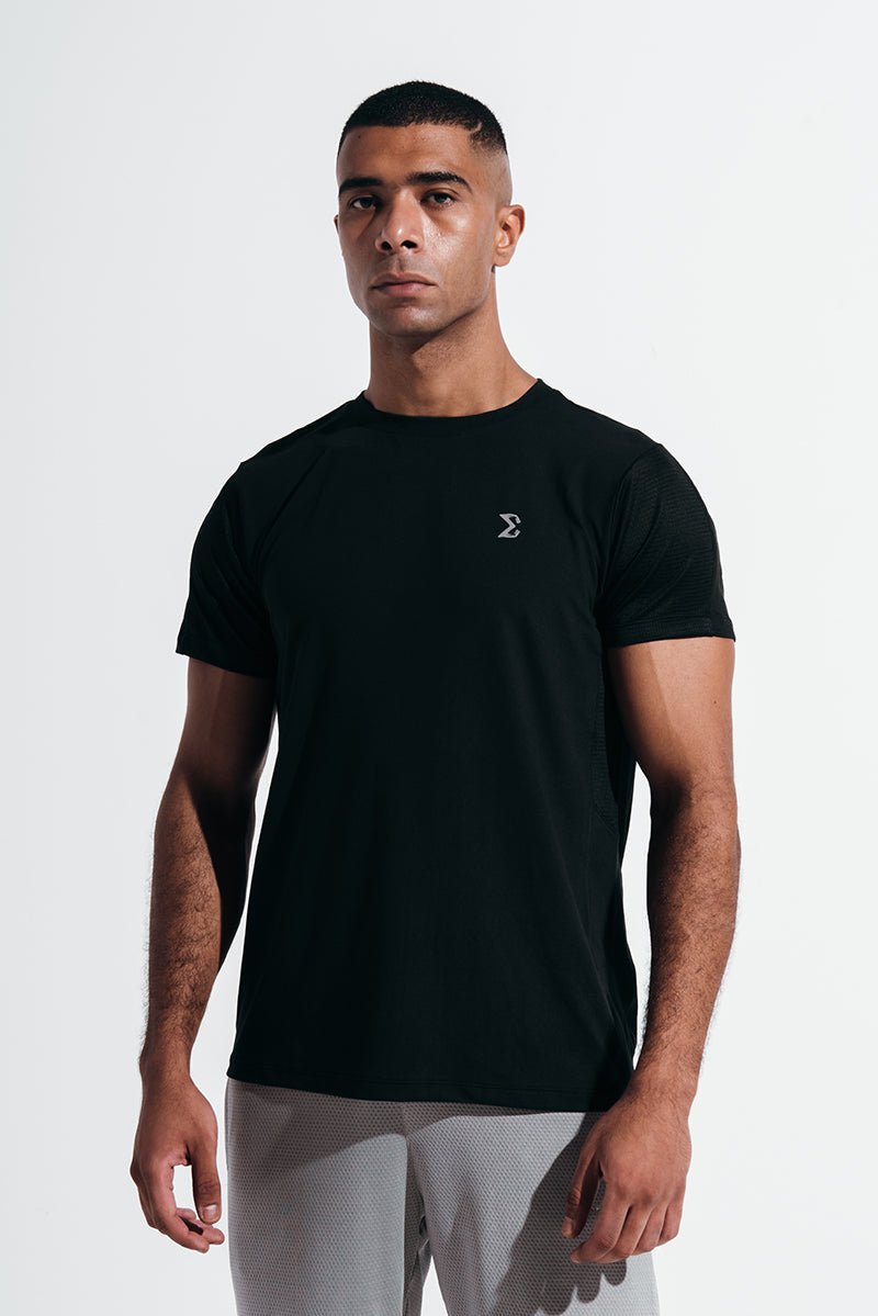 Black Contrast Tee - Sigma Fit