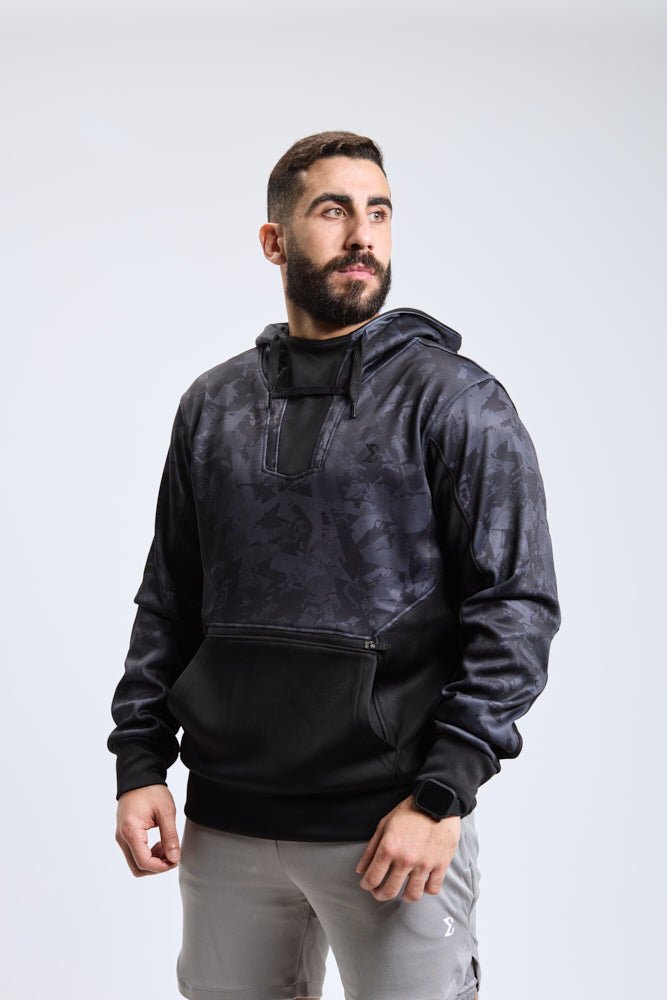 Black Pro Tech Hoodie - Sigma Fit