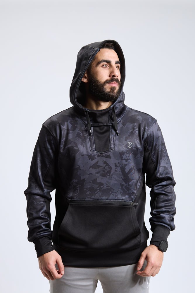 Black Pro Tech Hoodie - Sigma Fit