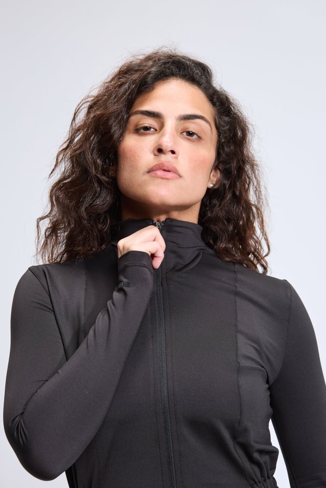 Black Sports Cardigan - Sigma Fit