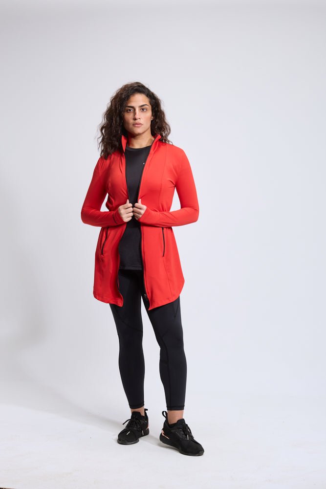 Flame Scarlet Sports Cardigan - Sigma Fit