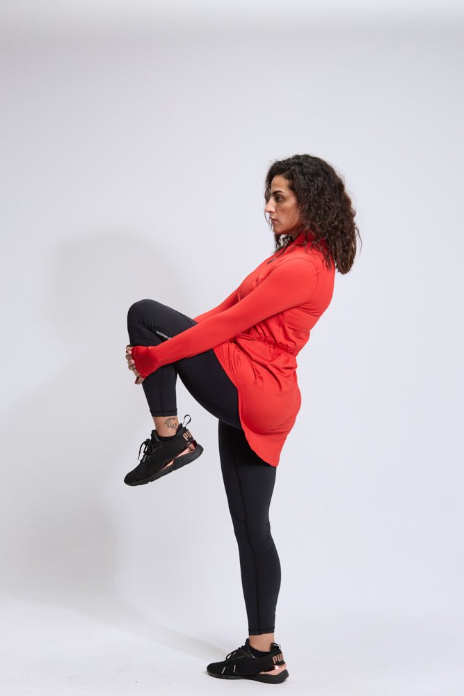 Flame Scarlet Sports Cardigan - Sigma Fit