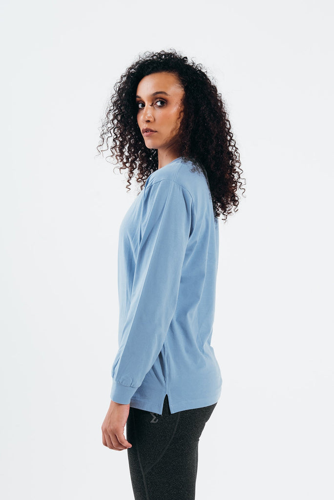 Forget Me Not Over-Sized Long Sleeve Tee - Sigma Fit