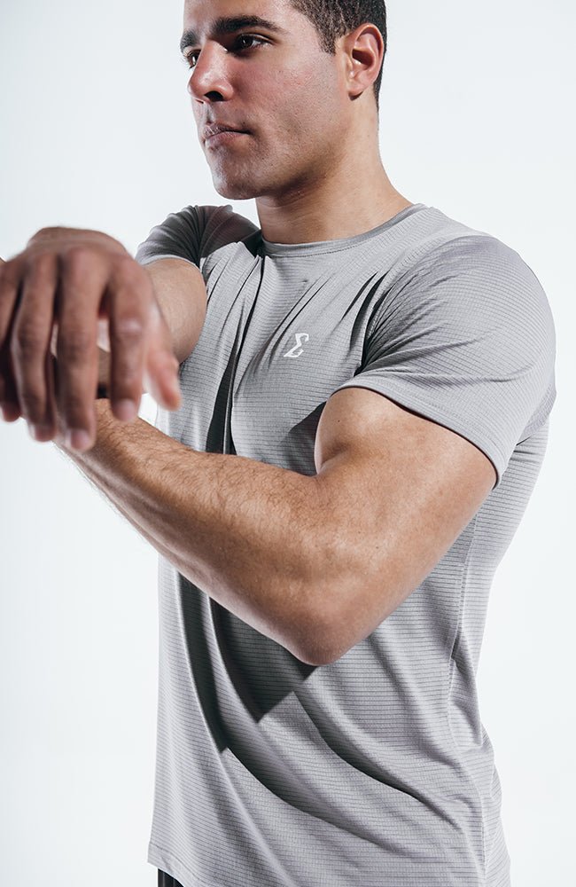 Gray Manly Basic Tshirt - Sigma Fit