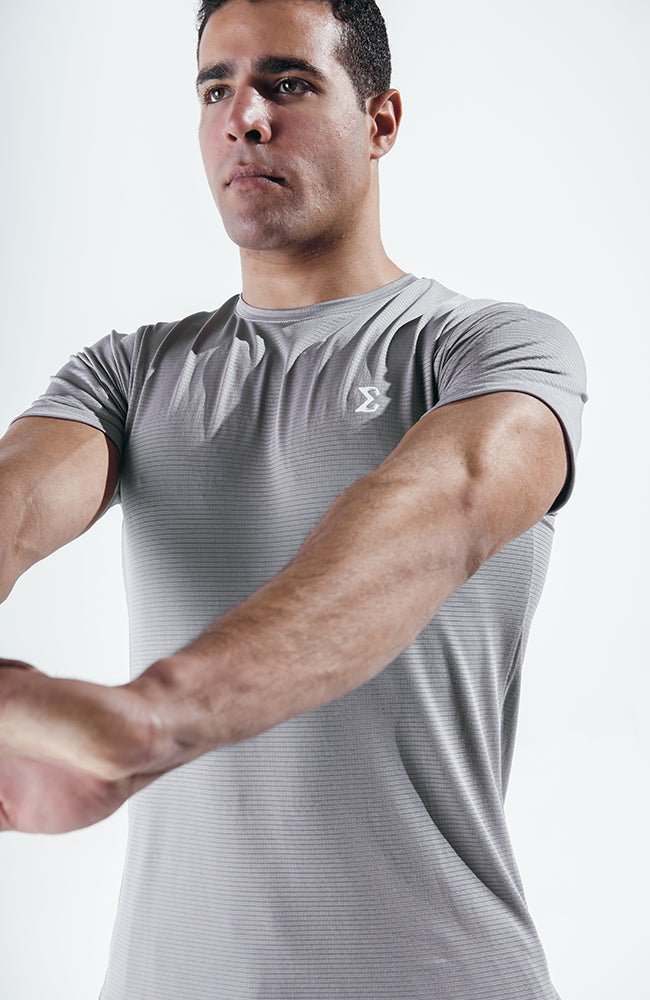 Gray Manly Basic Tshirt - Sigma Fit