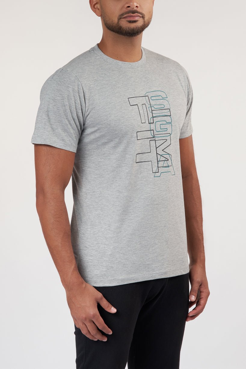 Heather Gray Cotton T-shirt - Sigma Fit