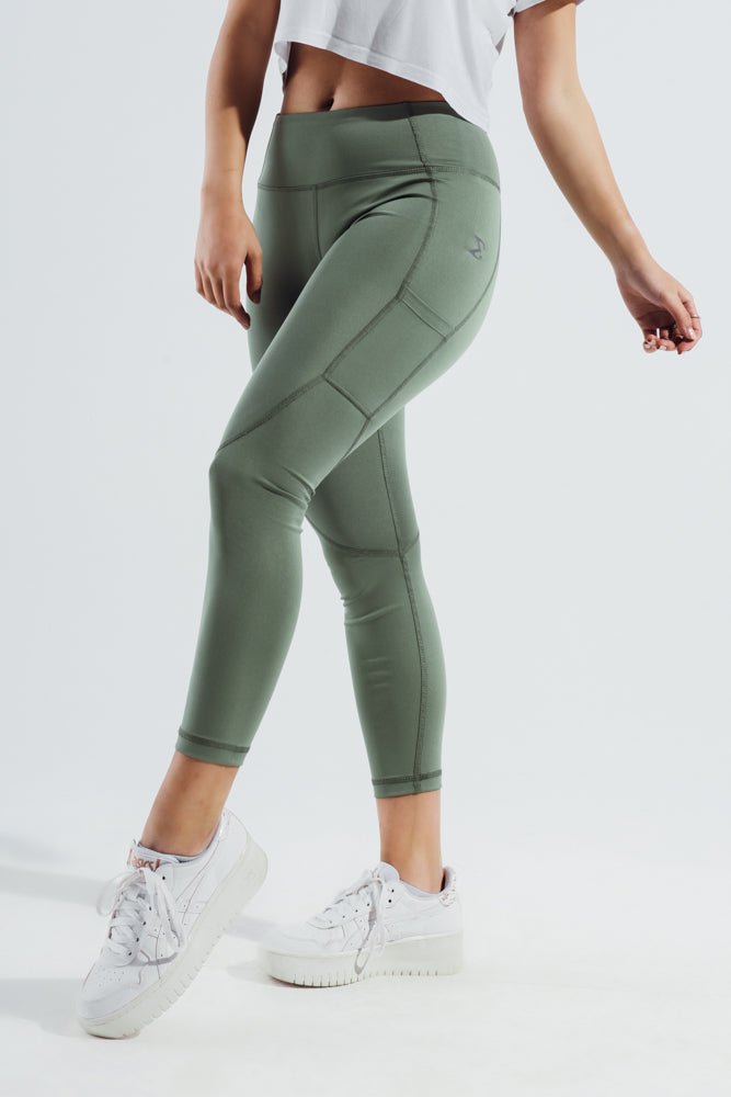 Buy Boohoo Soft Touch Basic Leggings In Sage
