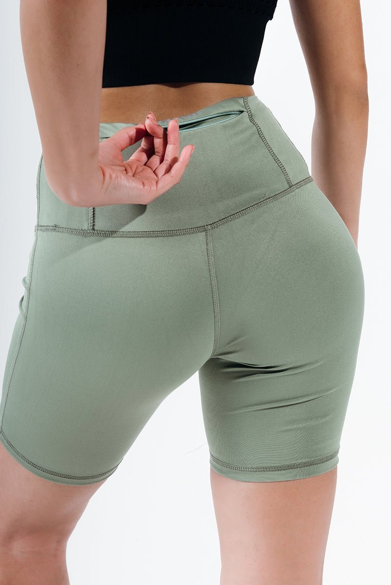 Hedge Green Essential Biker Short - Sigma Fit