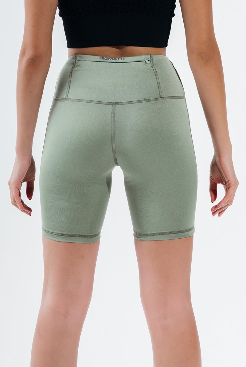 Hedge Green Essential Biker Short - Sigma Fit