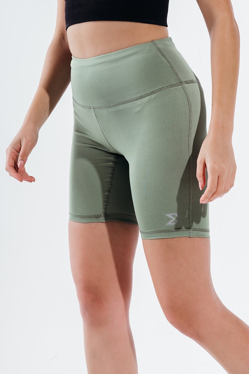 Hedge Green Essential Biker Short - Sigma Fit