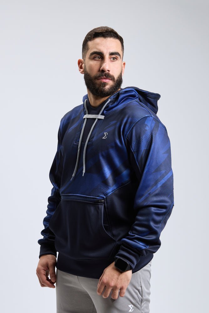 Navy Blue Pro Tech Hoodie - Sigma Fit