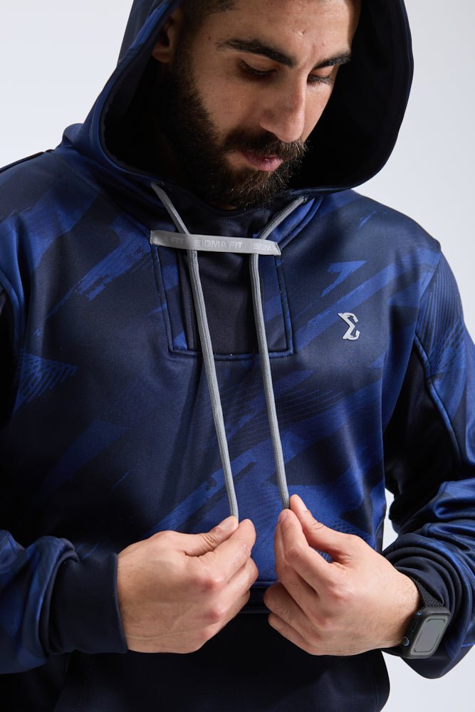 Navy Blue Pro Tech Hoodie - Sigma Fit