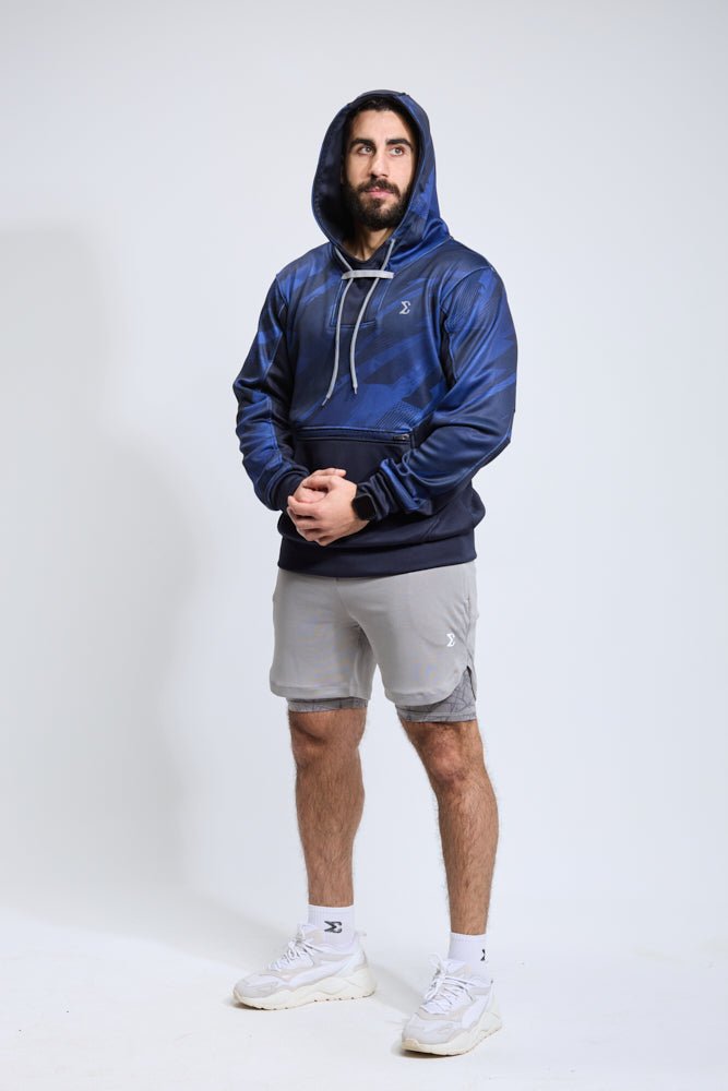 Navy Blue Pro Tech Hoodie - Sigma Fit