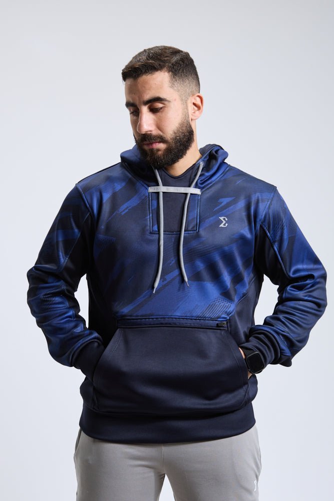 Navy Blue Pro Tech Hoodie - Sigma Fit