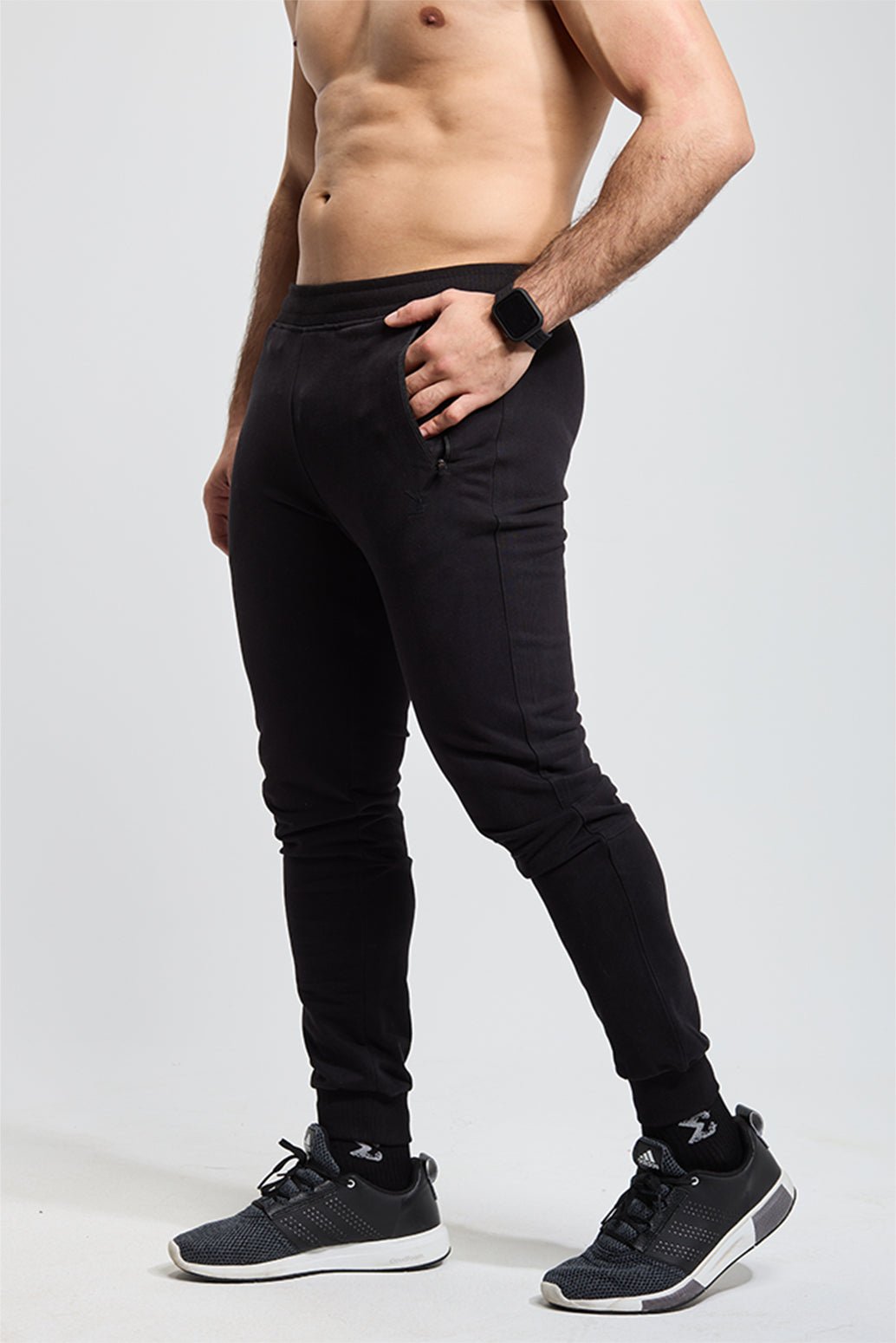 New Black Basic Jogger - Sigma Fit