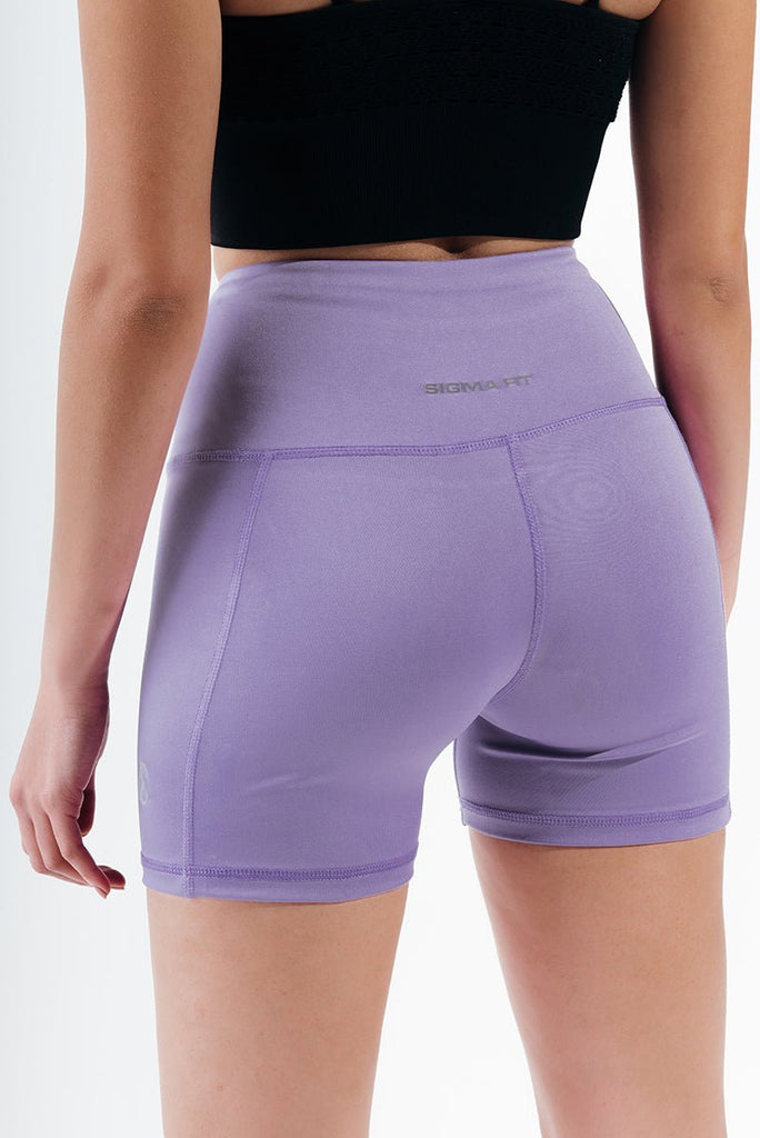 Paisley Purple Basic Hot Shorts - Sigma Fit