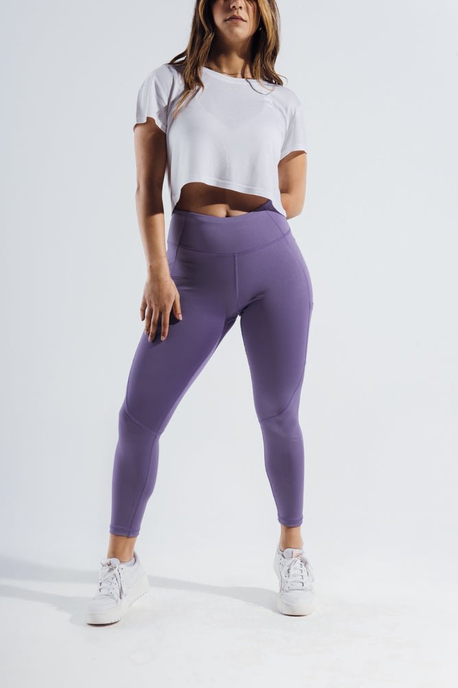 Paisley Purple Crucial Basic Leggings - Sigma Fit