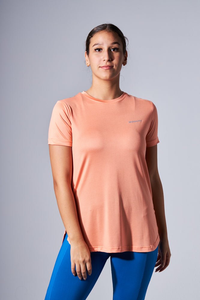 Peach Pink LiteRun Performance Tee - Sigma Fit