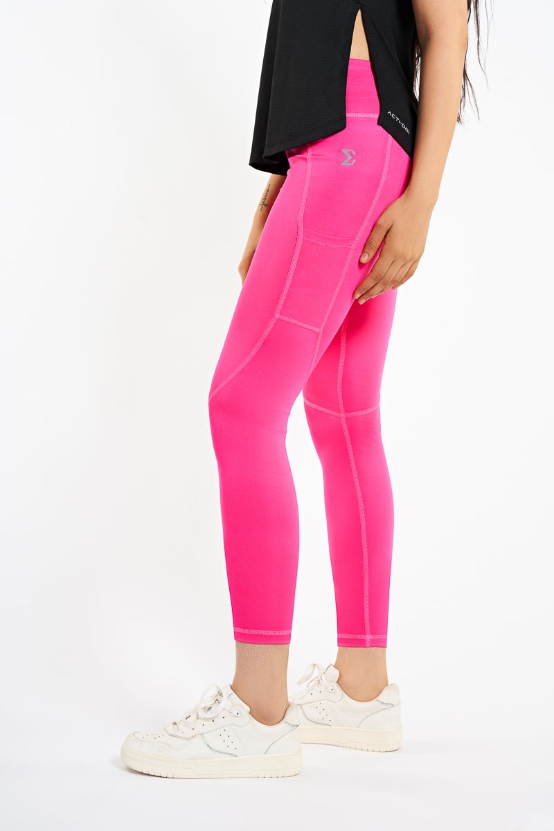 Pink Glo Crucial Basic Leggings - Sigma Fit