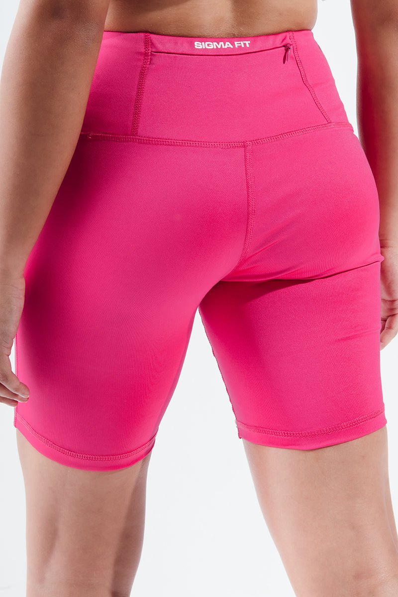 Pink Glo Essential Biker Short - Sigma Fit