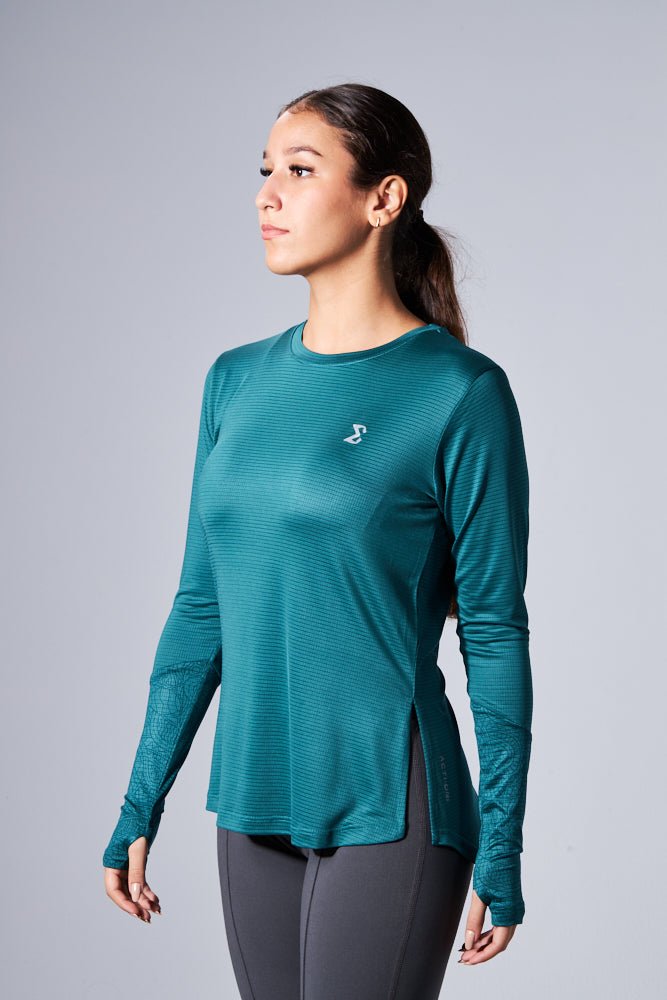 Shaded Spruce Artist Thumb Long Sleeve Tee - Sigma Fit