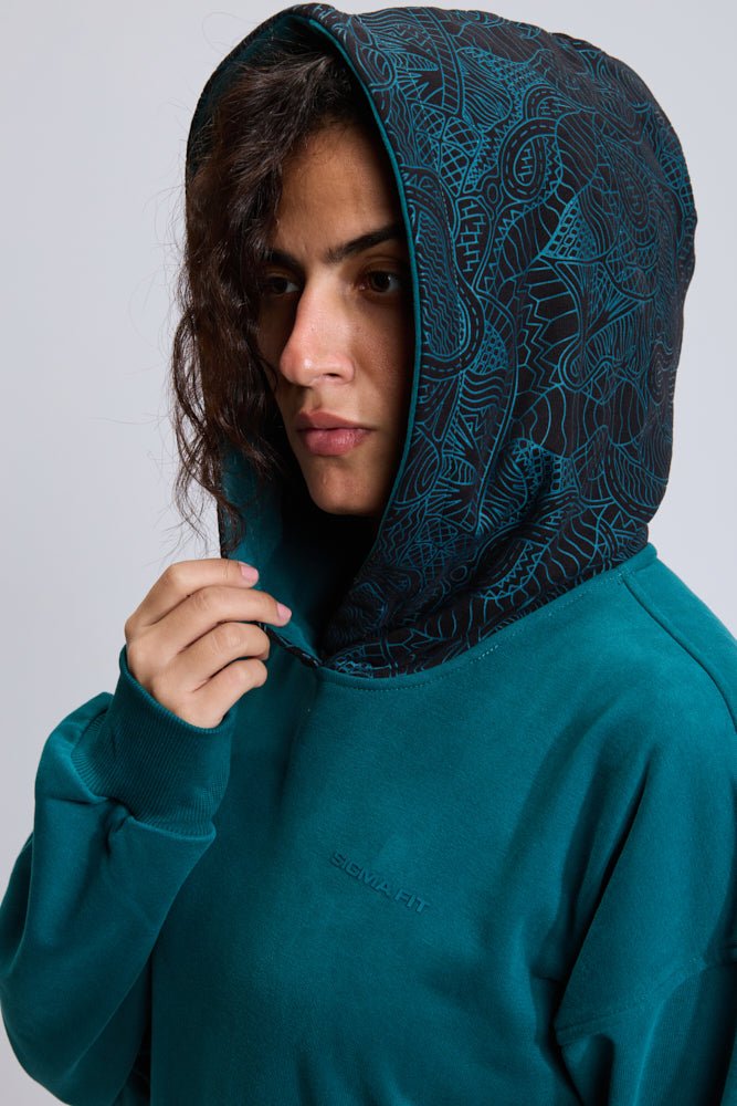 Shaded Spruce Oversized Hoodie - Sigma Fit