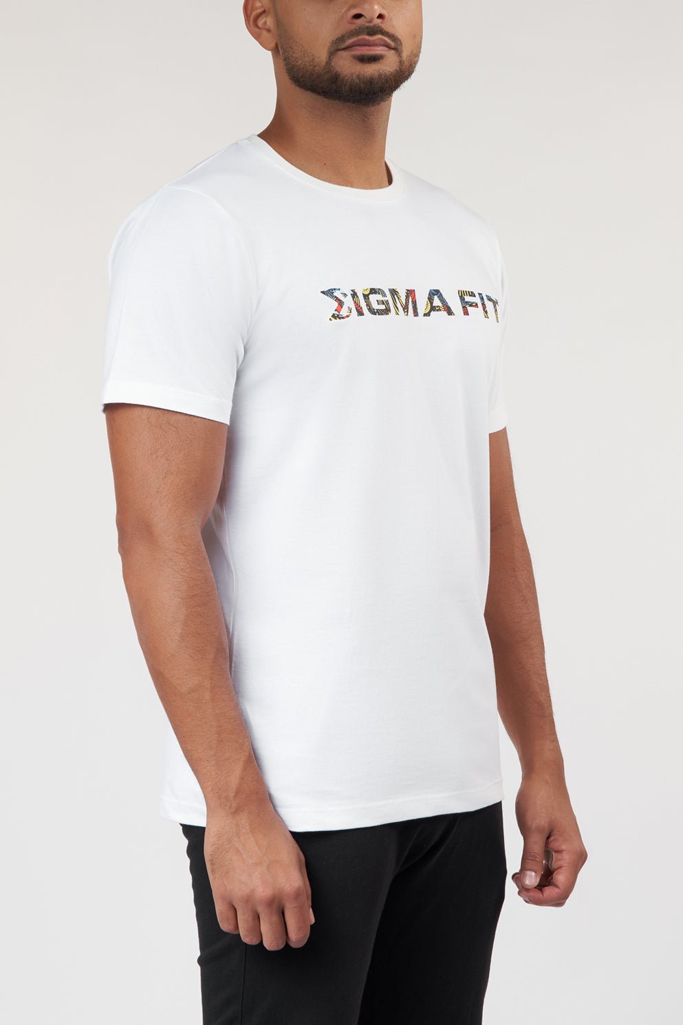 White Cotton T-shirt - Sigma Fit