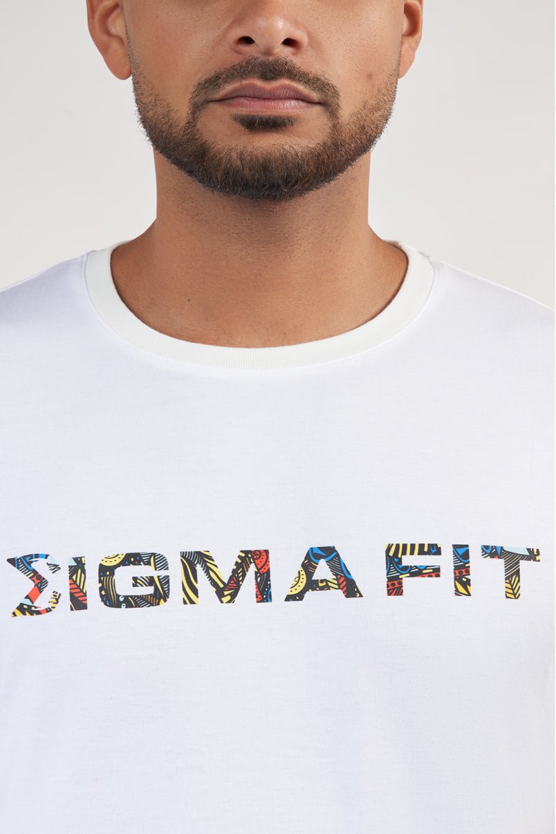 White Cotton T-shirt - Sigma Fit