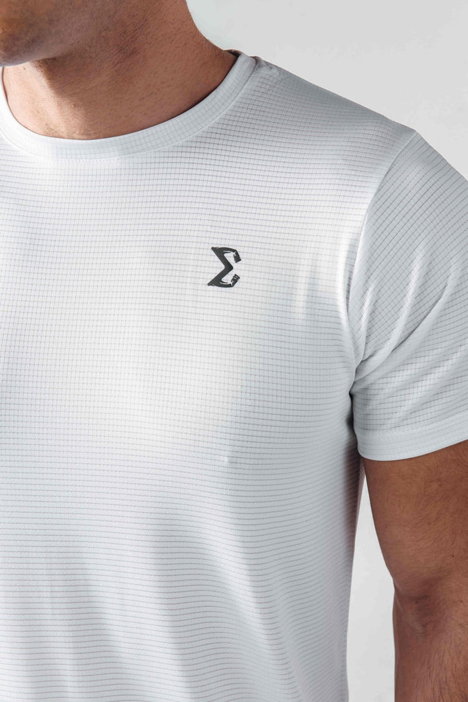 White Manly Basic T-Shirt - Sigma Fit