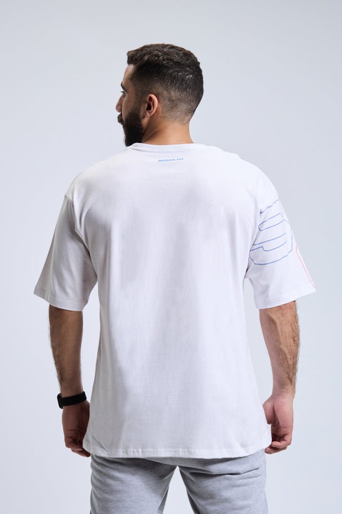 White Oversized Tee - Sigma Fit