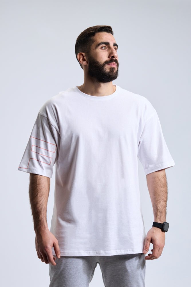 White Oversized Tee - Sigma Fit